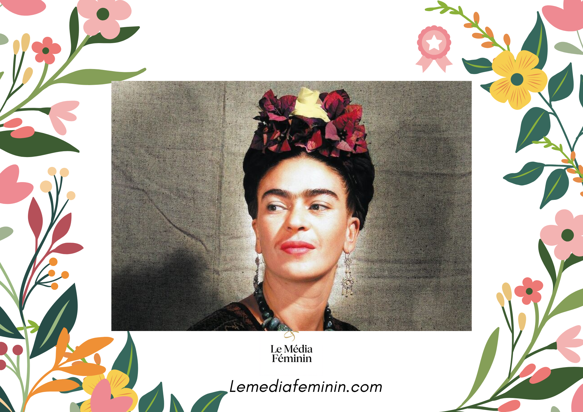 Découvrez le portrait de Frida Kahlo, femme inspirante qui a transformé la douleur chronique en art. Une icône féministe d'une modernité bouleversante.