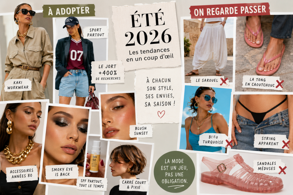 Tendances été 2026 : ce qu'on adopte, ce qu'on regarde passer