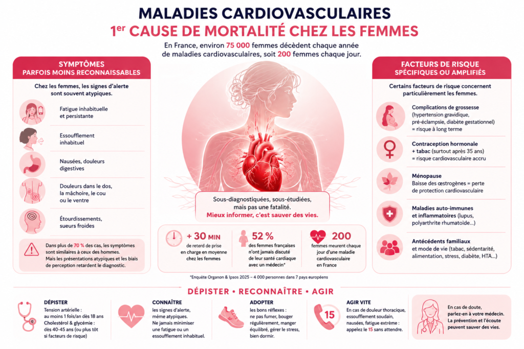 maladies cardiovasculaires chez les femmes