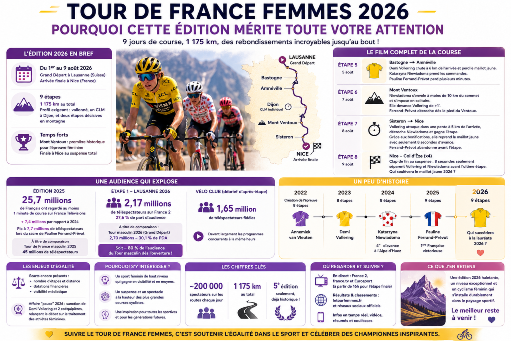 Tour de France Femmes 2026 : le résumé d'une édition folle