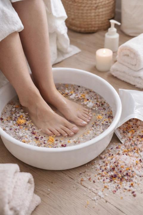 Le bain de pieds